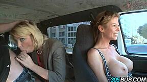 Blonde Mommy Craves Young Cock in Public Bus Ride