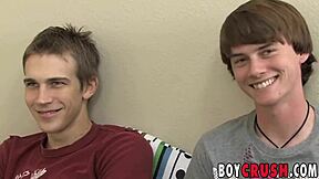 Gay twinks Patrick and Jeremy's hardcore anal scene