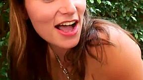 Hot lesbian scene in the jacuzzi with a 3 woman threesome