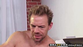 Jacky Joy and Erik Everhard in hot Brazzers scene