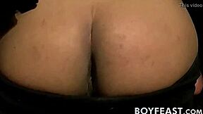 Young gay men in costumes have fun with blow jobs and masturbation