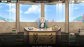 Hinata's desk gets wild in Naruto trainer Dinaki's v0153