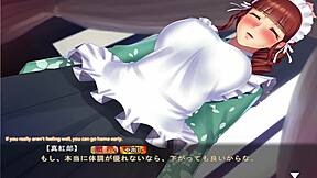 Hentai video of Hozuki in the role of a maid