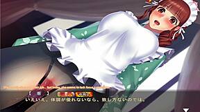 Hentai video of Hozuki in the role of a maid
