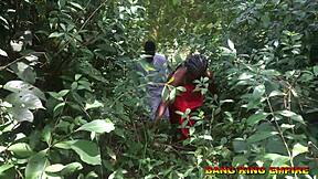 Black priest gets tempted in the African forest