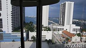 Small body, hardcore sex, POV video