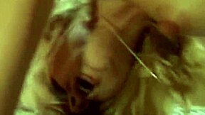 Hot wife's solo pleasure on the bed
