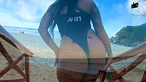 Hardcore outdoor action with a hot guy and his big cock