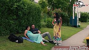 Hot German housewife seduces young man for hardcore sex