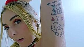 Skinny blonde gets punished with hardcore anal and more