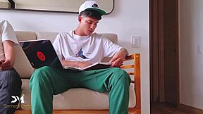 Big cock stepdad watches me get creampied by my stepmom