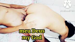 Stepmother’s creamy surprise after hot Brazilian pussy fuck