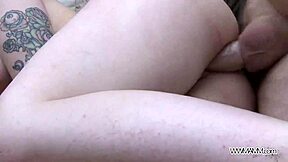 Hardcore public anal sex with a chubby punk slut