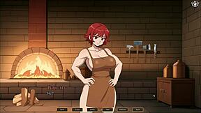 Steamy 3D game with femdom titjob and hot toby action