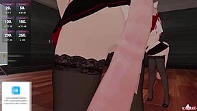 Squirting sensation in uncensored hentai featuring big-boobed Vtuber