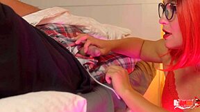 Stepdaughter secretly deepthroats stepdad in taboo roleplay for cash
