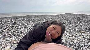 Peruvian beach babe rejected me and drank my milk