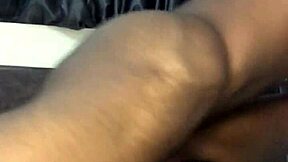 Juicy ebony babe gets her phone charged and fucked