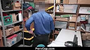 Granny and teen punished by horny cop in office