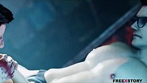 3D porn game with gay and straight action