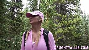 Solo fun on the mountain trail