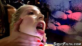 German fetish cum scene with Bukkake-style facial finish