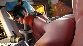 Compilation of Overwatch anime-style porn videos