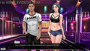 Beautiful boobs and great cunilingus in anime game
