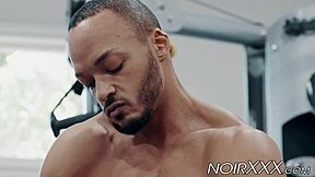 Dillon Diaz, a hot black gay with great body and big dick, masturbates in this video