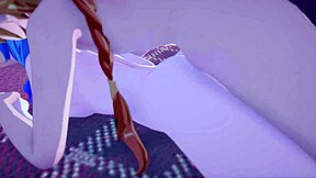 Ganyu from Genshin Impact in hot 3D hentai action
