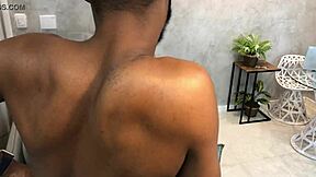 Morena beauty steals the show with oiled up pussy play