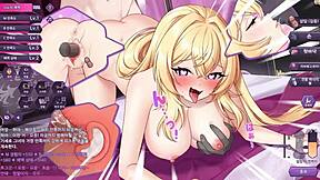 The arrogant kaiju princess Dinyu in anime game and hentai videos