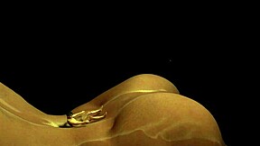 Sliding down the big breast of horny women