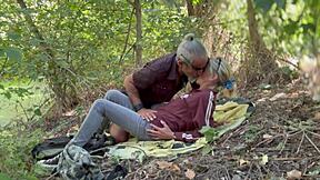 This Spanish amateur couple’s sexual desires are aroused by the mountain