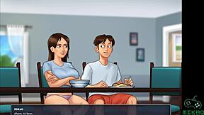 Fat housewife Jenny's secret summer fling in animated porn series