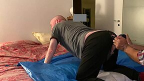 Gay dildo action with fisting and bear fun