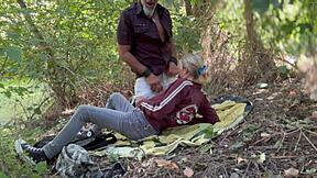 This Spanish amateur couple’s sexual desires are aroused by the mountain