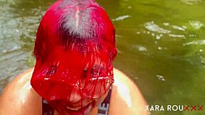 A stranger saw me naked in the river and I let him fuck me hard