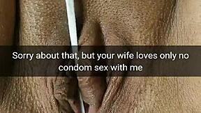 hey, this young wife’s fertile pussy gets used as a cumdump!