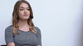 cute skinny shoplifter brunette loves her wild roleplay story