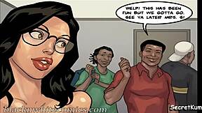 Student caught in the act with teacher in gangbang