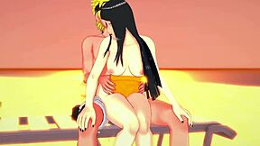Naruto Sex Video with Hinata Giving Blowjob and Creampie Finish