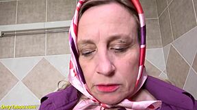 Extreme amateur granny's self-pleasure journey with a huge dilation