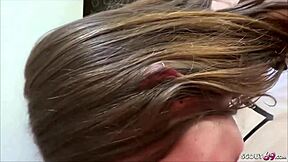 Skinny German teen gets her ass licked and fucked