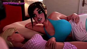 3D animated porn with hot moms and step daughters