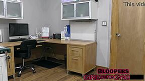 Latex-clad Dr. Aria Nicole's kinky gyno exam and more