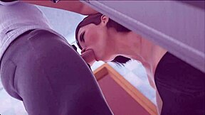 Big tits and ass get pounded in hot game