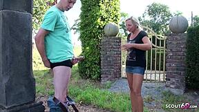 Public garden encounter leads to intense defloration and satisfaction
