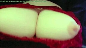 Chichi's big boobs bouncing while giving a titjob