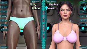 3D animated porn with a huge dick